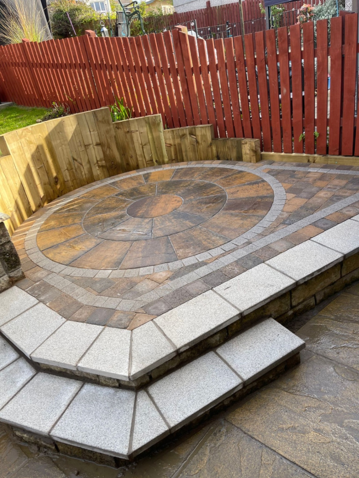 Circular Patio Feature